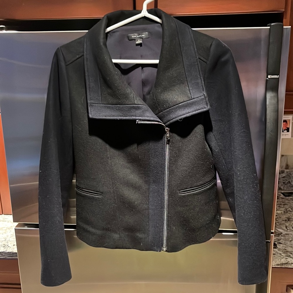 Black & Navy Ann Taylor Jacket